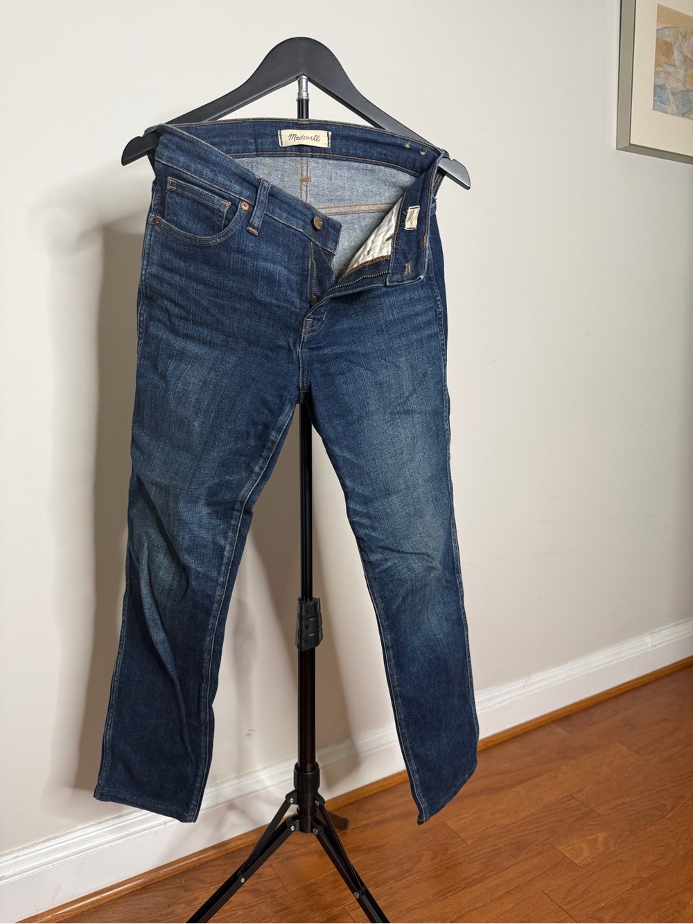 Madewell Women's Straight Leg Jeans in Dark Indigo Wash
